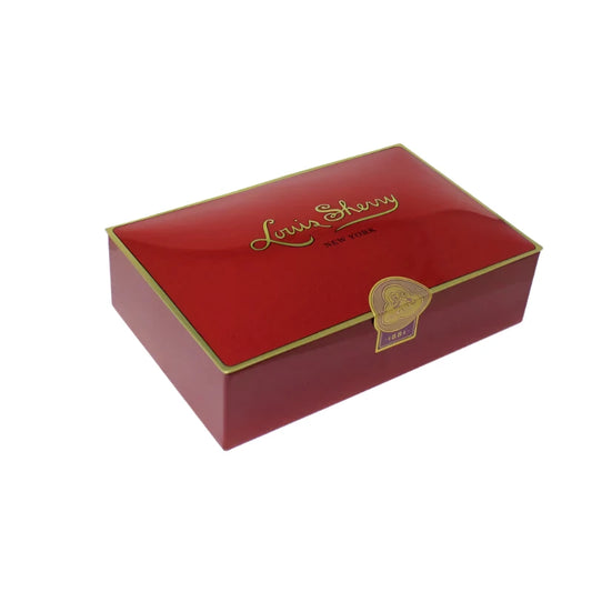 12-Piece Chocolate Truffle Tin in Burgundy