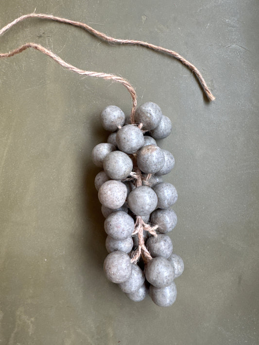 Large Gray Grape Soap Bunch