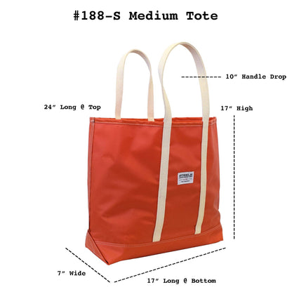 Orange Steeletex Beach Tote - Medium