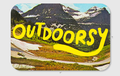 Outdoorsy - Vinyl Sticker