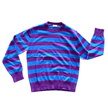 Recycled Cashmere + Cotton Striped Sweater