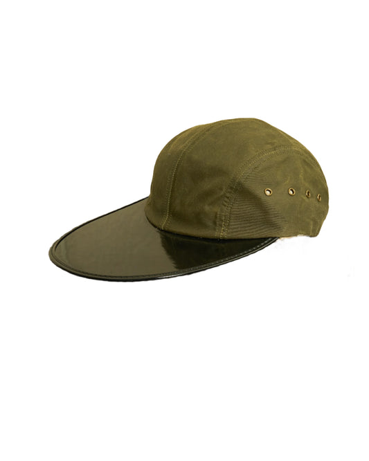 Oysterman Hat in Olive Waxed Canvas