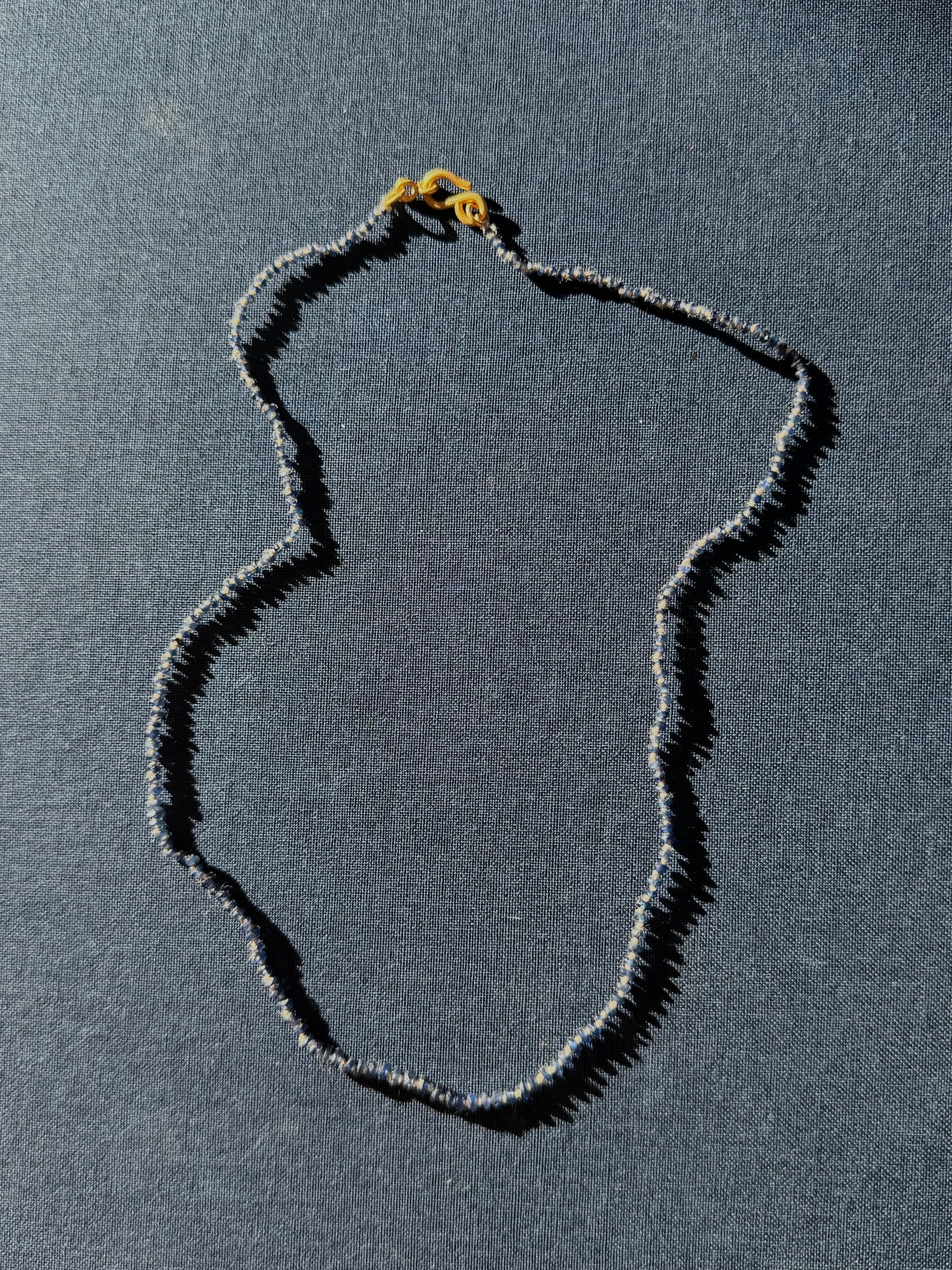 22k Dark Blue Sapphire Strand