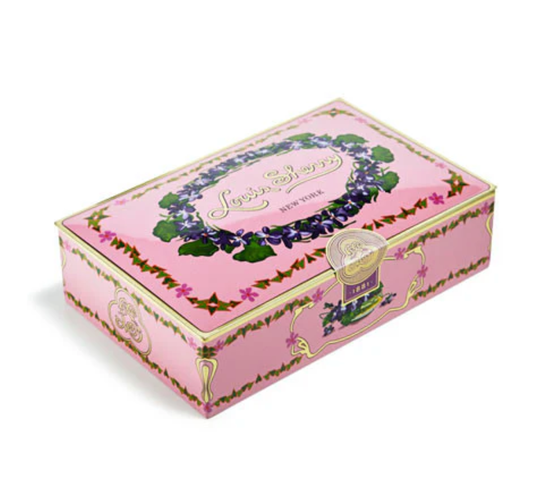 Louis Sherry Mini Chocolate Truffle Tin in Orchid