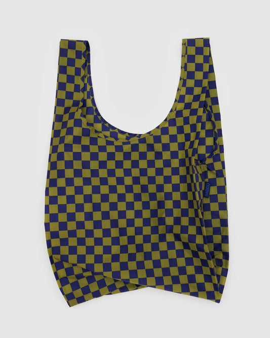 Standard Baggu - Pear Navy Check