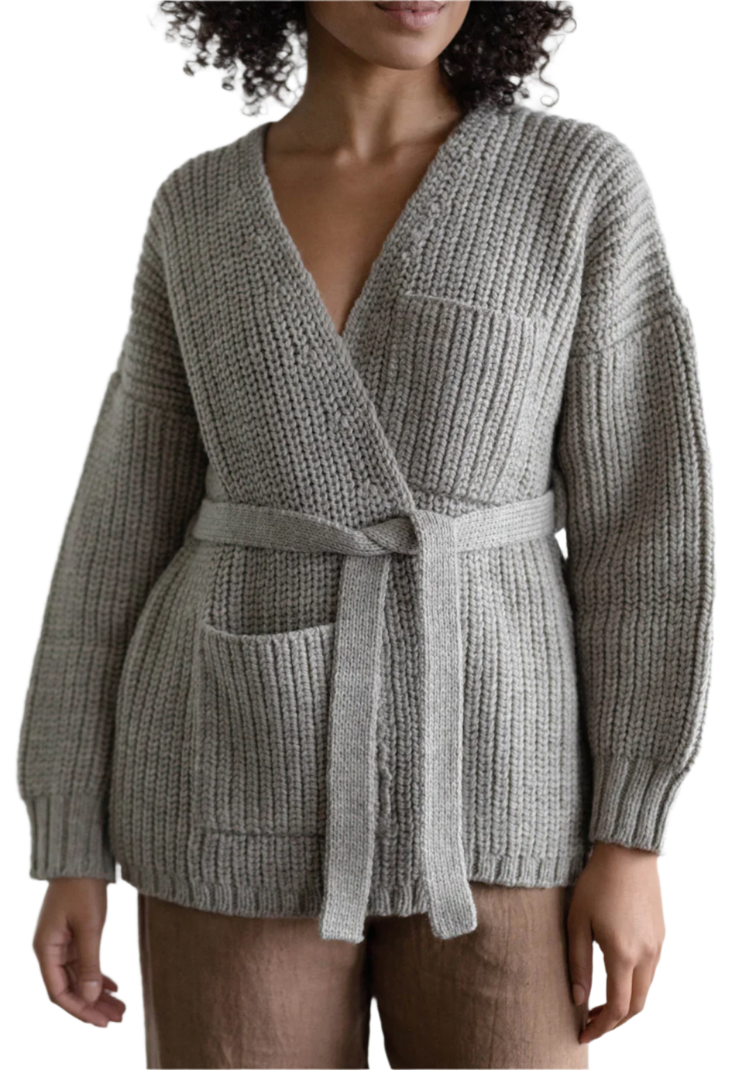 Sweater Coat in Undyed Fog