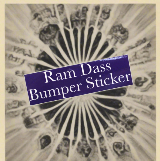 Ram Dass Bumper Sticker by Tyler Sharkey