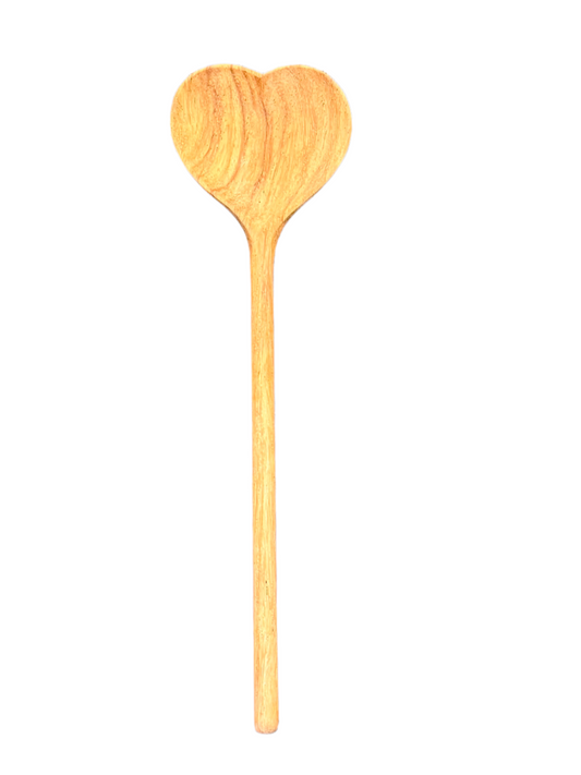 Large Wooden Heart Shaped Spoon